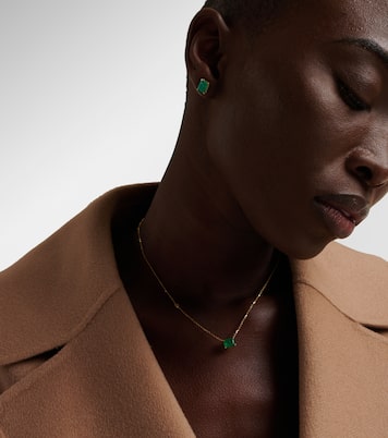 Collana in oro 18kt con smeraldo e diamante | Shay Jewelry