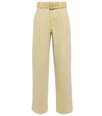 Cotton high-rise wide-leg pants | Jil Sander