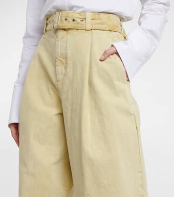 Cotton high-rise wide-leg pants | Jil Sander