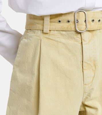 Cotton high-rise wide-leg pants | Jil Sander