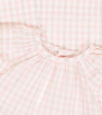 Kleid aus Baumwolle und Leinen | Bonpoint