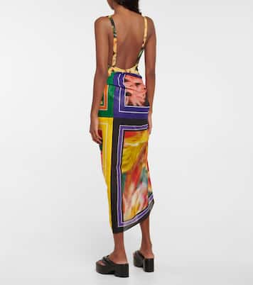 Printed cotton scarf | Dries Van Noten