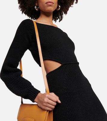 Cutout cashmere and wool midi dress | Chloé
