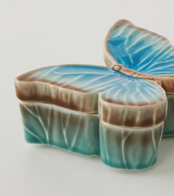 Cloudy Butterflies Small box by Claudia Schiffer | Bordallo Pinheiro