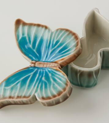 Cloudy Butterflies Small box by Claudia Schiffer | Bordallo Pinheiro