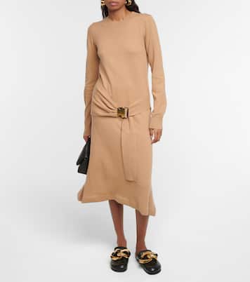 Bucked wool midi dress | JW Anderson