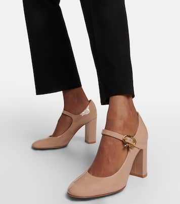 Escarpins Mary Ribbon en cuir verni | Gianvito Rossi