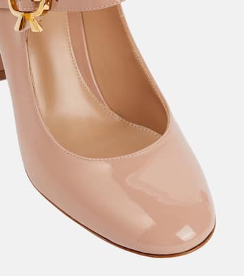 Escarpins Mary Ribbon en cuir verni | Gianvito Rossi