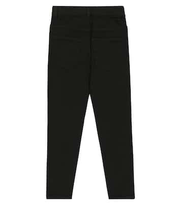Pantaloni in misto cotone con logo | Balmain Kids