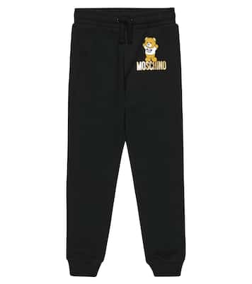 印花棉质针织运动裤 | Moschino Kids