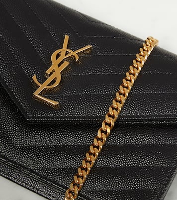 Clutch Envelope Cassandre in pelle con tracolla | Saint Laurent