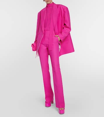 Crêpe couture flared pants | Valentino