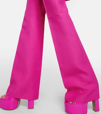 Crêpe couture flared pants | Valentino