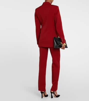 Double-breasted wool-blend blazer | Victoria Beckham