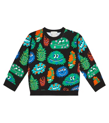 Felpa in jersey di cotone con stampa | Stella McCartney Kids