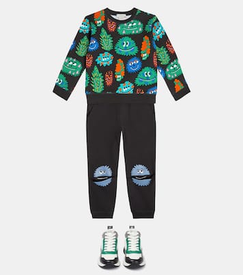 Felpa in jersey di cotone con stampa | Stella McCartney Kids