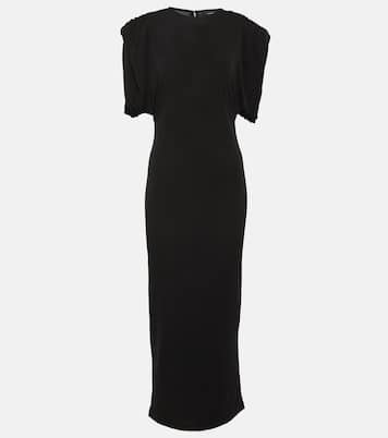 Ruched jersey midi dress | Wardrobe.NYC
