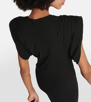 Ruched jersey midi dress | Wardrobe.NYC