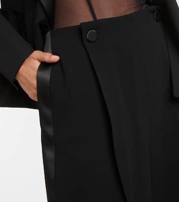 Weite High-Rise-Hose Amedea aus Cady | Max Mara