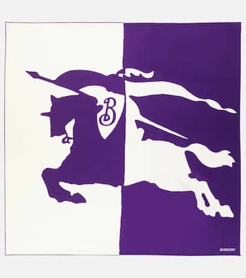 Foulard in seta con stampa | Burberry