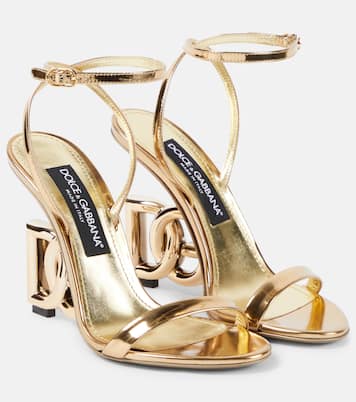 DG mirrored leather sandals | Dolce&Gabbana