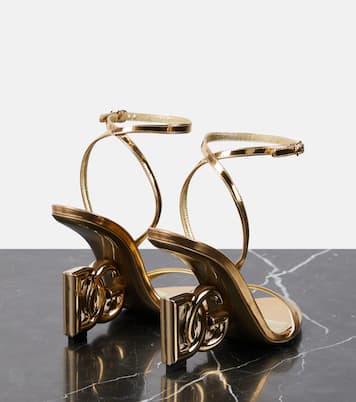 DG mirrored leather sandals | Dolce&Gabbana