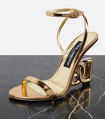 DG mirrored leather sandals | Dolce&Gabbana