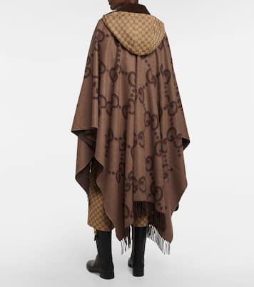 Capa reversible de cachemir con Jumbo GG  | Gucci