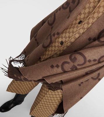 Capa reversible de cachemir con Jumbo GG  | Gucci