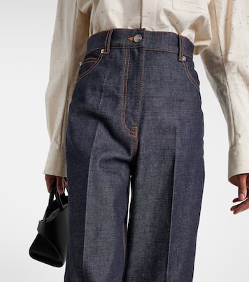 High-Rise Wide-Leg Jeans | Ferragamo