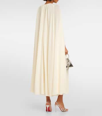 Novia - vestido midi Olivette con capa | Emilia Wickstead