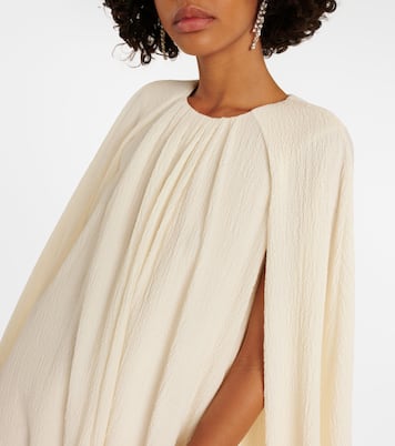 Novia - vestido midi Olivette con capa | Emilia Wickstead