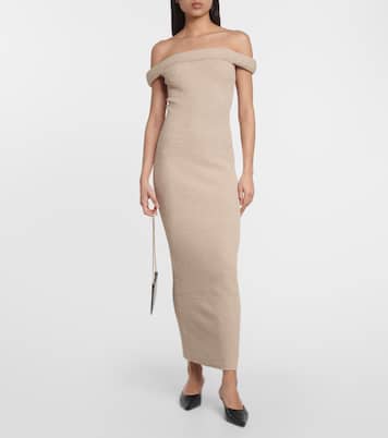 Vestido midi con hombros descubiertos | Toteme