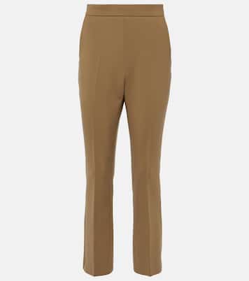 Nepeta wool-blend crêpe straight pants  | Max Mara