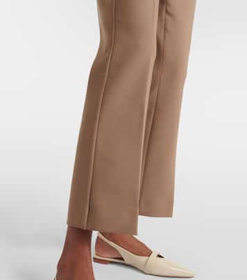 Nepeta wool-blend crêpe straight pants  | Max Mara
