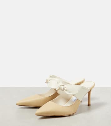 Mules Rali 75 aus Raffiabast und Leder | Jimmy Choo