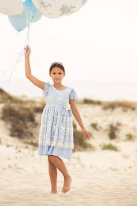 Embroidered chiffon and tulle dress | Patachou