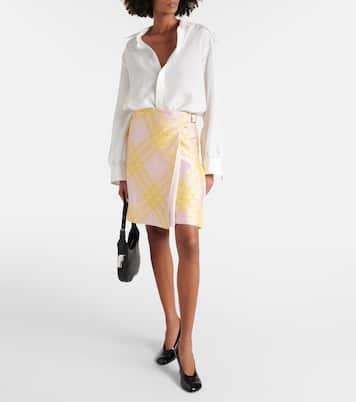 Mini-jupe à carreaux | Burberry