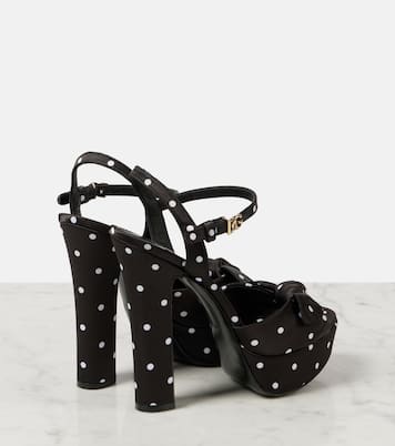 Sandali in raso con plateau  | Dolce&Gabbana