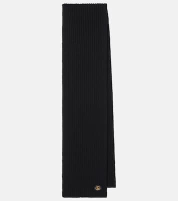 Sciarpa in lana e cashmere a coste | Gucci