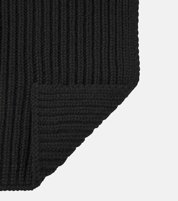 Sciarpa in lana e cashmere a coste | Gucci