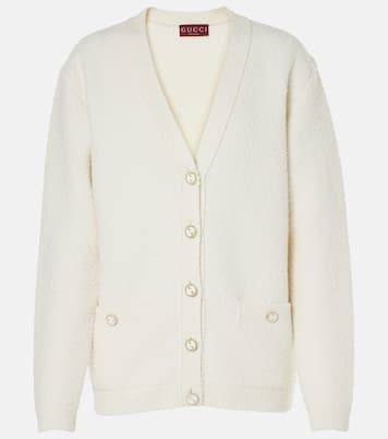 Interlocking G wool-blend bouclé cardigan | Gucci