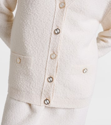 Interlocking G wool-blend bouclé cardigan | Gucci