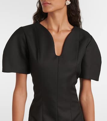 Midikleid aus Woll-Gabardine | Nina Ricci