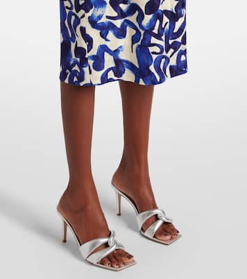 Mules Amour 90 in pelle metallizzata | Gianvito Rossi