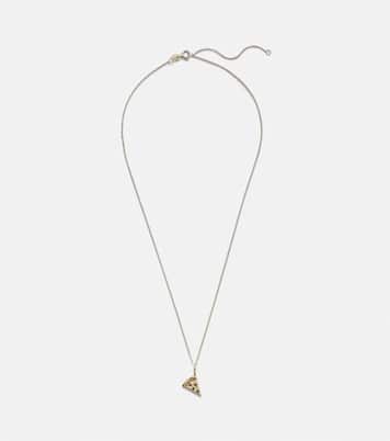 Take a Pizza My Heart 10kt gold necklace with ruby | Stone and Strand