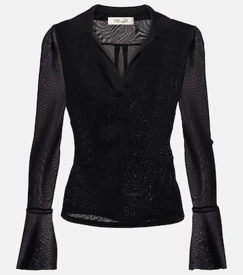 Top Mackenzie aus Mesh | Diane von Furstenberg