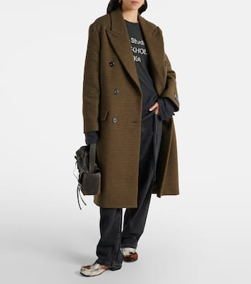 Abrigo cruzado de mezcla de lana | Acne Studios