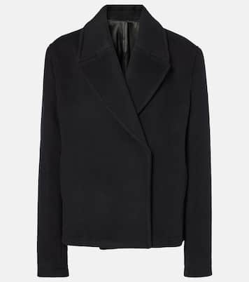 Cropped pea coat sales