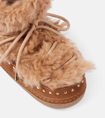 Botas de nieve Long Curly de ante y borrego | Inuikii